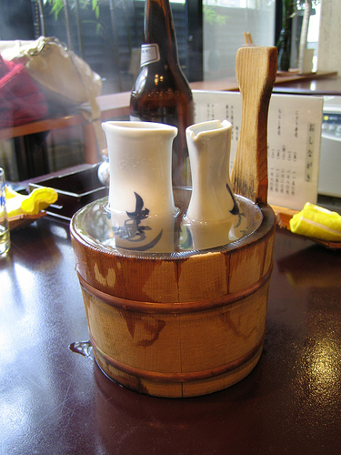 The general perception is that cheap sake is served hot.