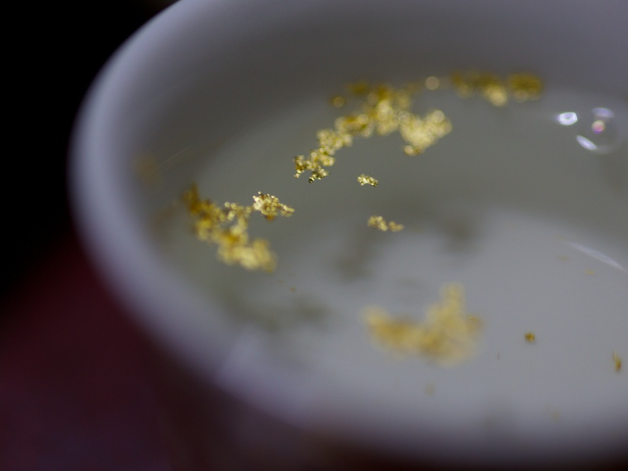 Ever Tried Sake with Gold Flakes?